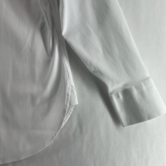 Chicos No Iron Wildflower Embroidered Shirt Womens 0 Long Sleeve Button Up White - Picture 10 of 15